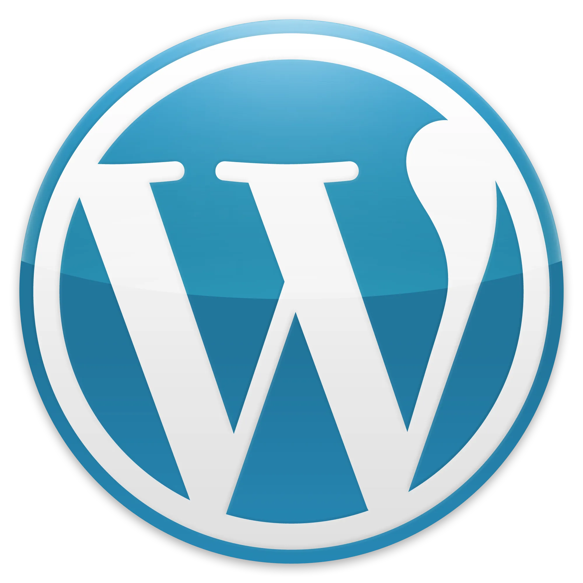 wordpress blue logo